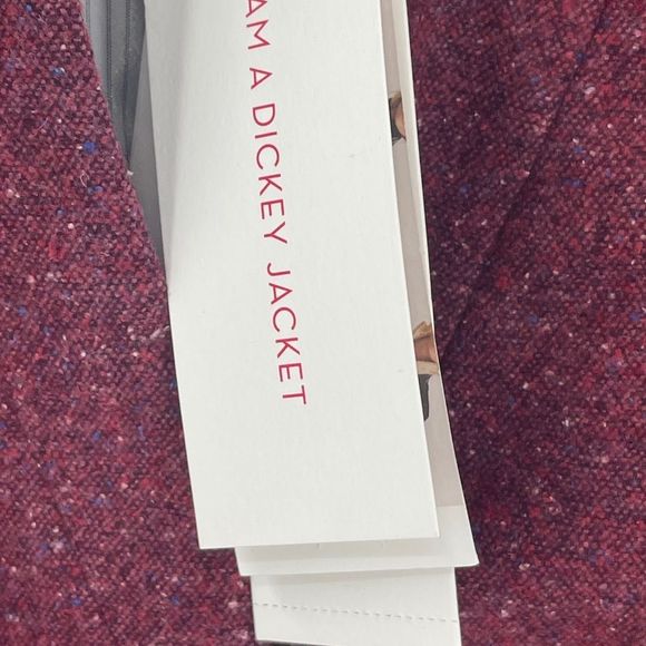 New Veronica Beard I Am Dickey Jacket Blazer Berry Red Pink Size 0 Wool Blend - Picture 3 of 15